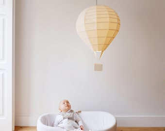 DIY Air Balloon Kit Plain, Papercraft Low poly, Paper Lamp