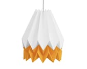 Origami Lampshade, Paper Lamp for bedroom or living room | MANGO Yellow Stripe | Summer Collection | Origami Lighting