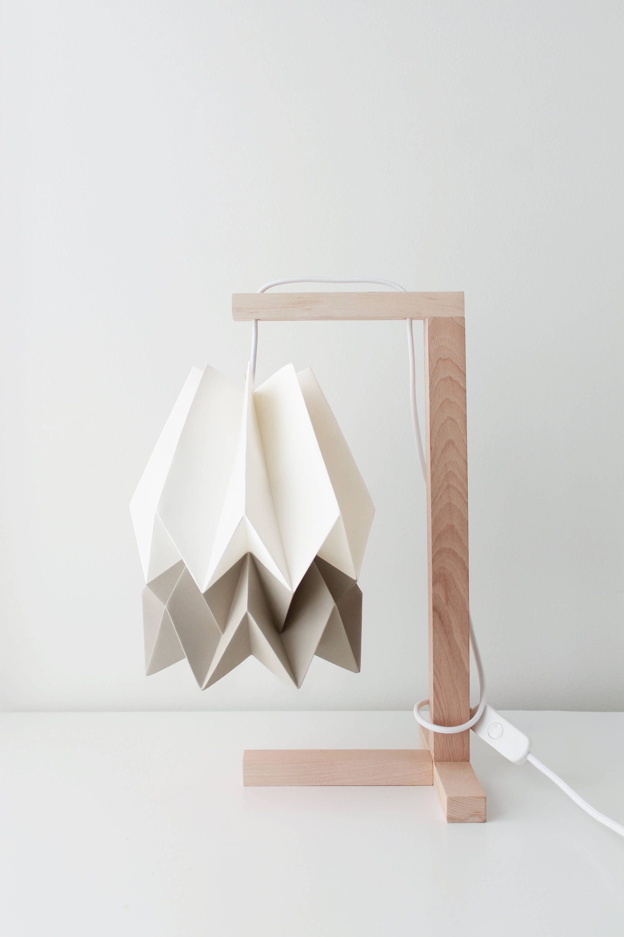 Table Lamp, Origami Lamp | Table Lamp Polar White With Light