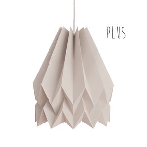 Origami Lamp Shade for living room | PLUS Plain Light Taupe