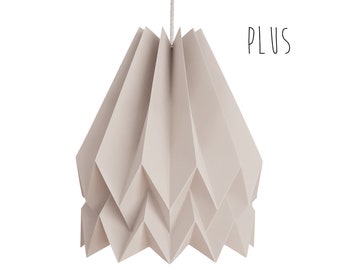 Origami Lamp Shade for living room | PLUS Plain Light Taupe