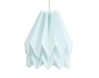 Origami Lamp | Cool Lamp | Plain Mint Blue