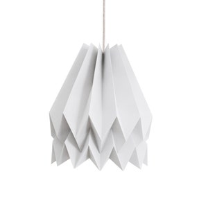 Lampada origami / Lampada per cameretta bambini / Grigio chiaro semplice / Design origami