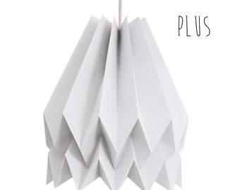 Paper Lamp, Lighting Pendant, Origami Lamp for living room | PLUS Plain Light Grey