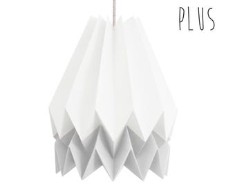 Origami Lamp, Design Lamp | PLUS Polar White with Light Grey Stripe