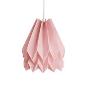 NOVITÀ! Lampada di carta, luce origami per soggiorno / Rosa antico semplice