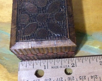 Hand carved Polish box with hinged lid