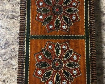 Handcrafted carved wooden box made in Poland