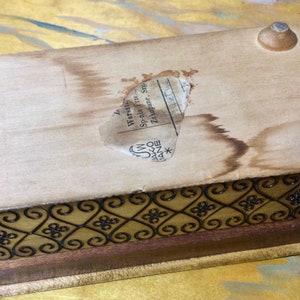 Carved polish box with hinged lid image 5