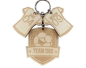 Team Daddy personalised keyring