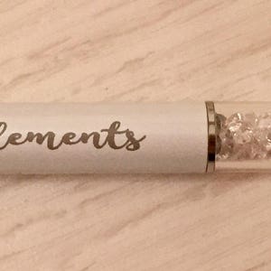 Engraved personalised crystal filled ball point pen in various colours perfect gift for mum friend teacher image 4