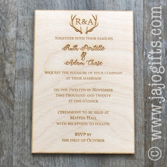 Engraved Royal Style Mirror Acrylic Wedding Invitations Personalized Favors