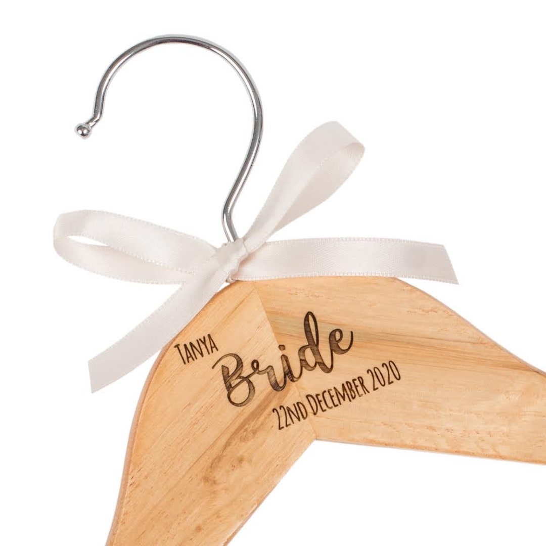 Personalised Engraved Dress Coat Hangers for Wedding Party Etsy