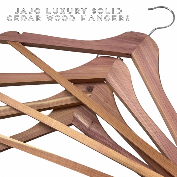 Personalised Engraved Coat Hangers, Clothes Hanger, Wood Cedar