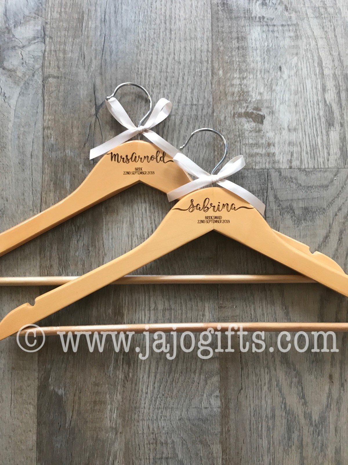 Personalised Engraved Dress Coat Hangers for Wedding Party Etsy UK