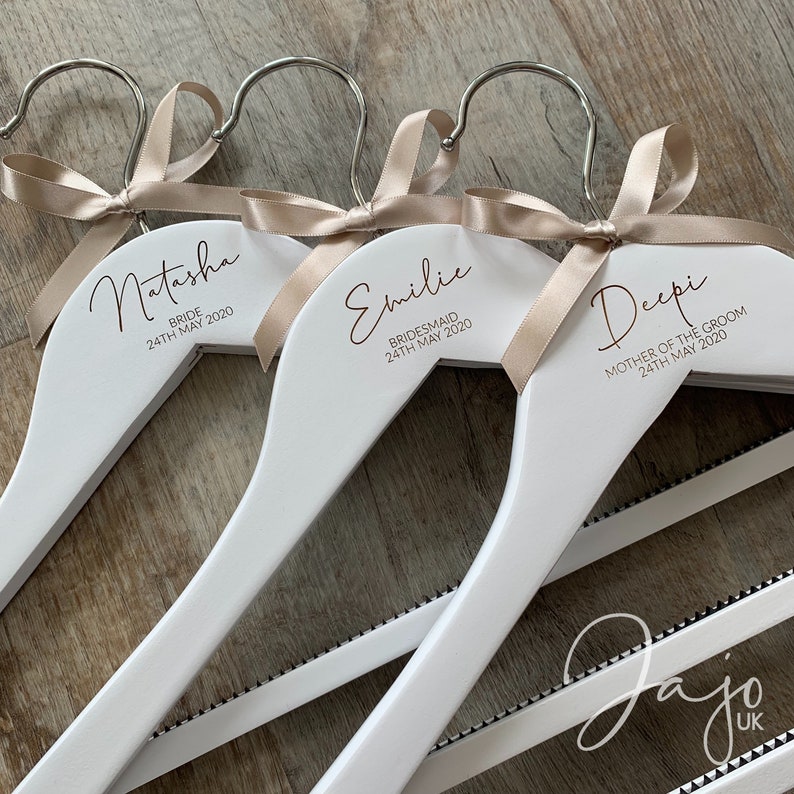 Personalised wedding hanger, engraved wedding hanger, bridesmaid hanger, wedding dress hanger, bridesmaid proposal 2019 design 