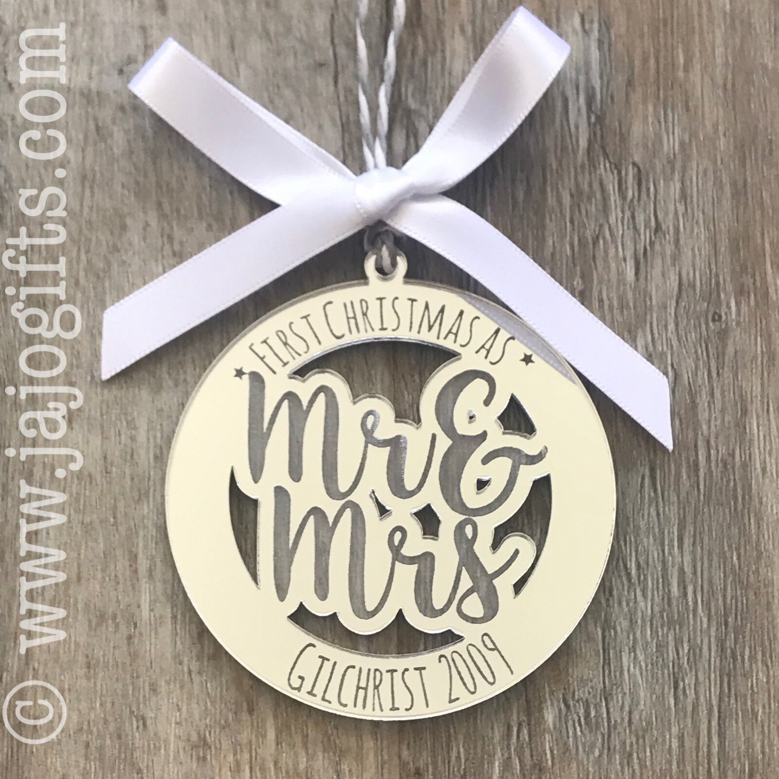 Engraved personalised mirror acrylic first christmas as mr and Etsy