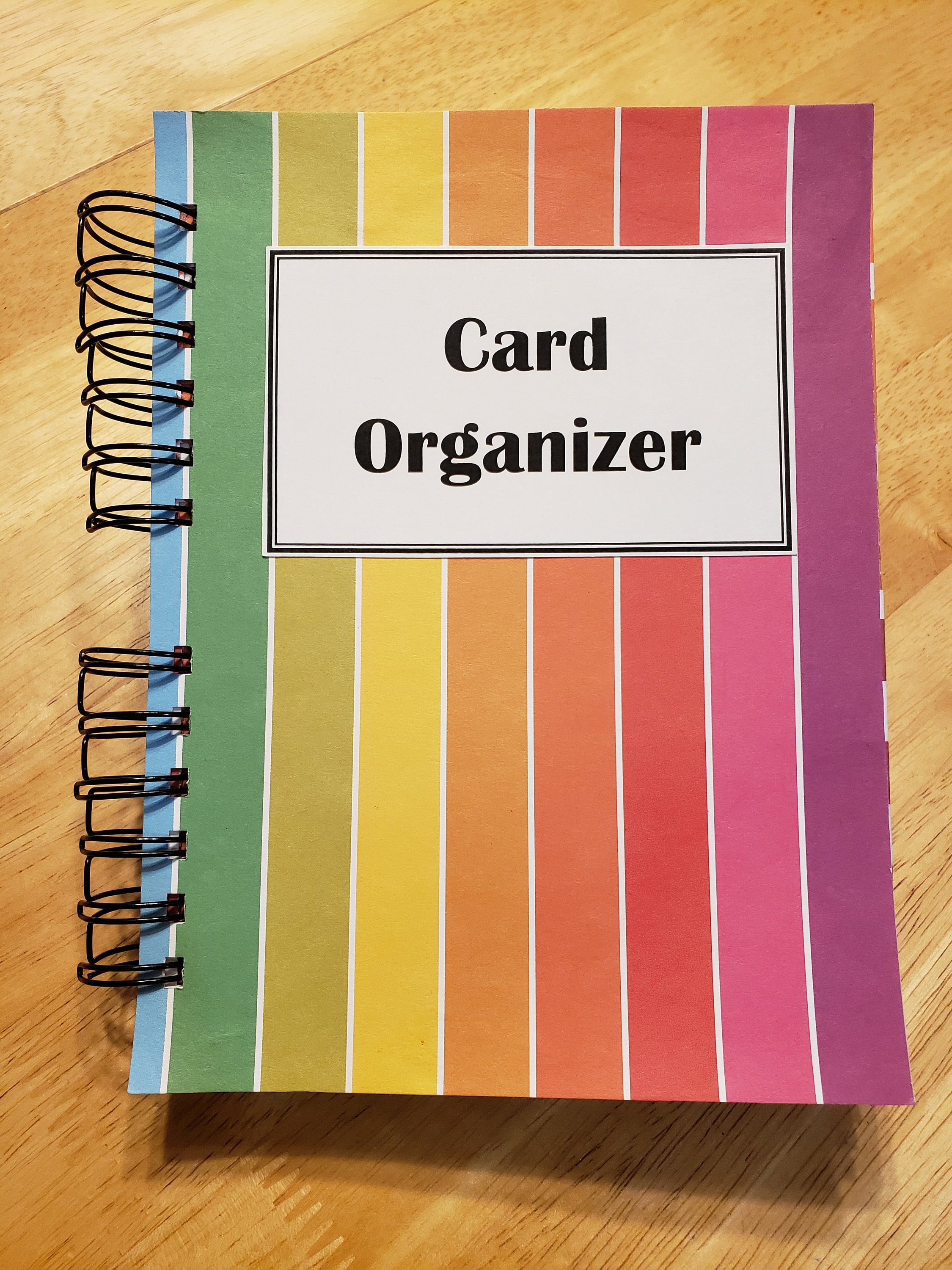 DIY Greeting Card Organizer Binder