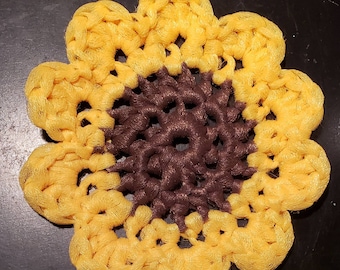 Set of 4 Sunflower Scrubbies