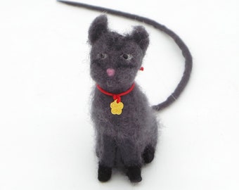 Marque-page chat gris en feutre, marque-page amusant pour les propriétaires de chats, accessoires de livre d'idées cadeaux
