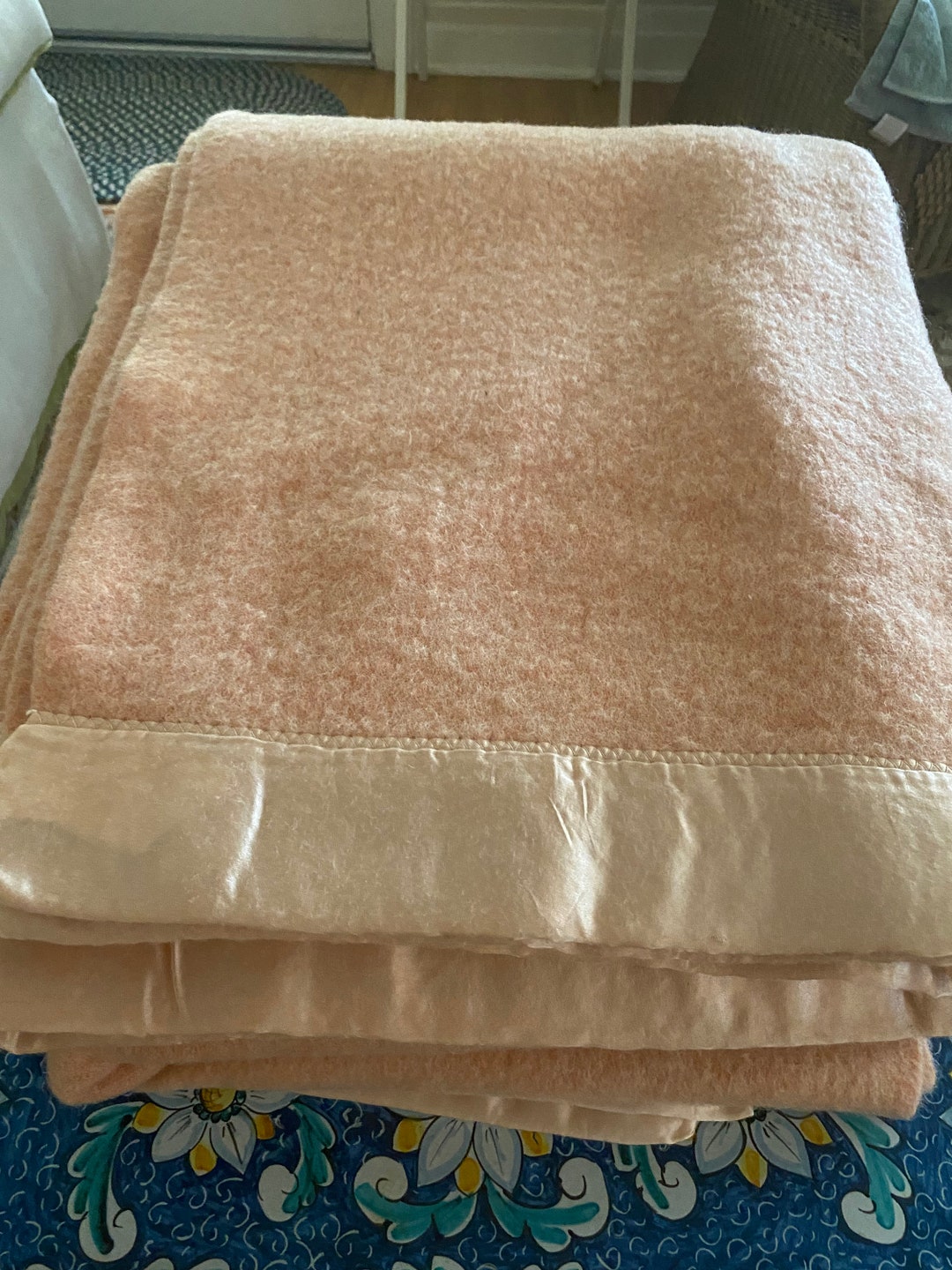 Two Twin Size Wool Blankets Etsy