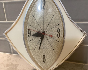 mid century modern wall clock