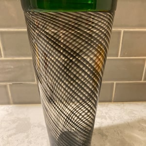 Hand blown art glass vase