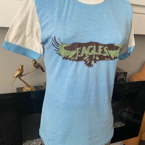 Vintage 1970s Eagles t shirt band tee