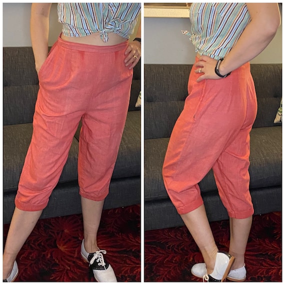 Vintage 50s pedal pushers Capri pants S
