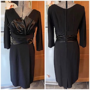 True Vintage 1960s black dress  A Dress Town Original