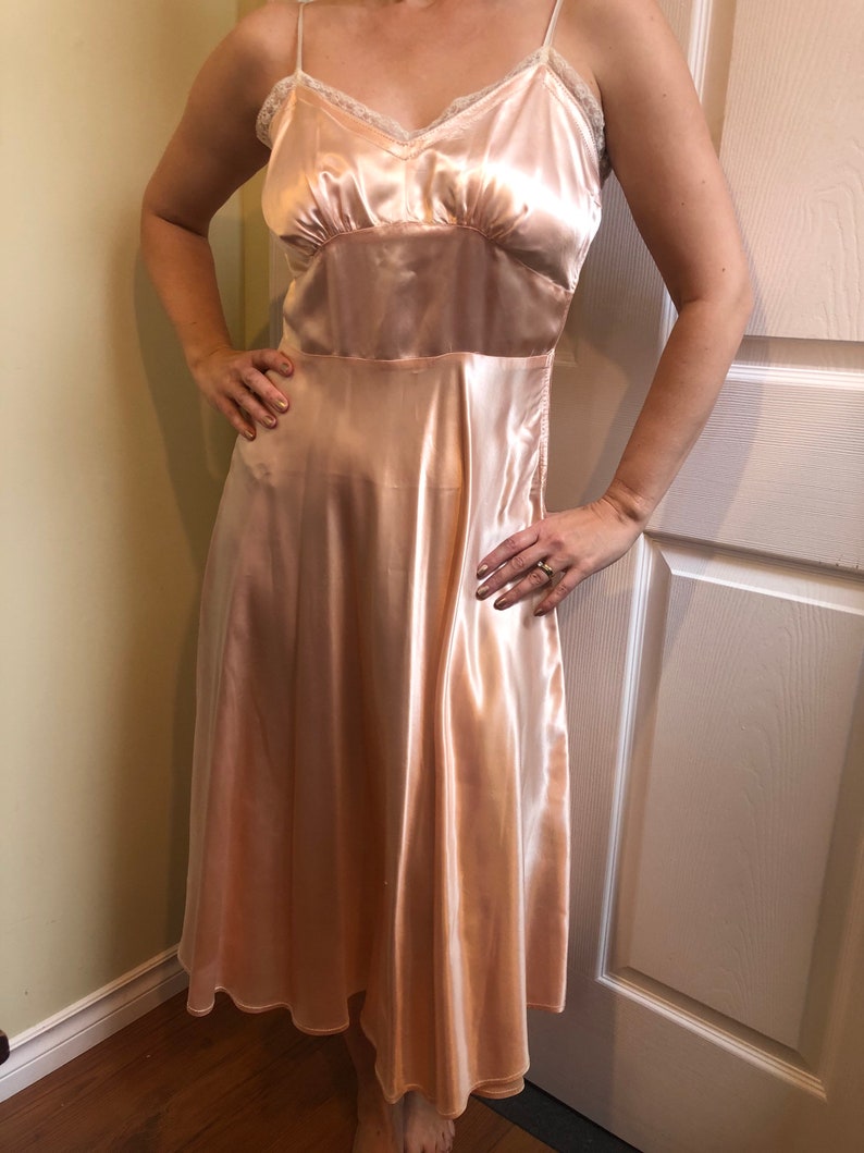 satin slip nightgown
