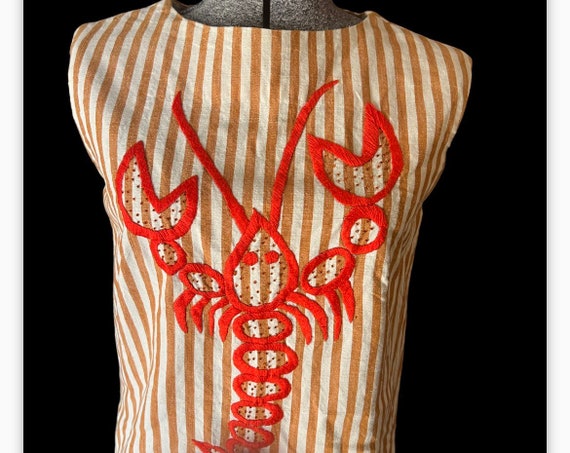 Amazing rare 1960s Lobster dress - image 5