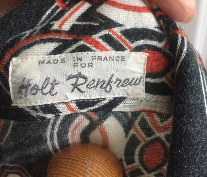 Big sale Vintage 70s Holt Renfrew awesome tunic pullover Halloween sale