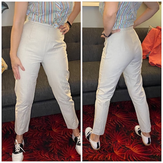 Vintage cigarette pants or cropped pants small