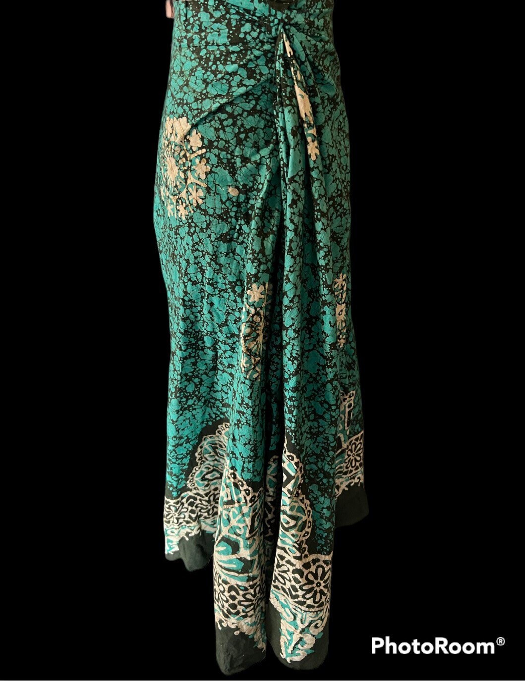 Vintage 70s Batik Maxi Wrap Skirt - Etsy