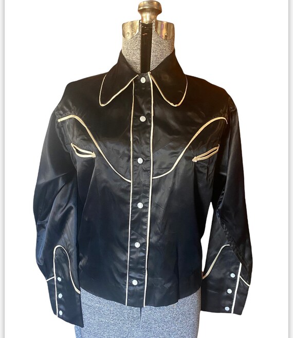 SUPREME 16aw SATIN WESTERN SHIRT 