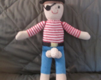 PIRATE PENIS DOLL, gay pirate, adult pirate, pirate lover, pride doll, queer pirate,  pride gag gift, crochet pirate, pirate with dick,