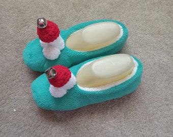 Xmas penis slipper, bad santa, santa penis slipper, slipper with penis, penis bootie,