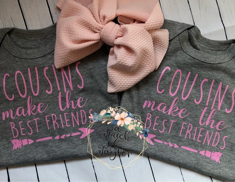 Baby Shower Gift Baby Gift Cousins Make The Best Friends Onesie Set Personalized Onesie Cousins Unisex Onesie Custom Onesie