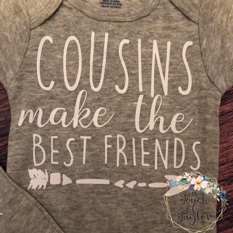 Baby Shower Gift Baby Gift Cousins Make The Best Friends Onesie Set Personalized Onesie Cousins Unisex Onesie Custom Onesie
