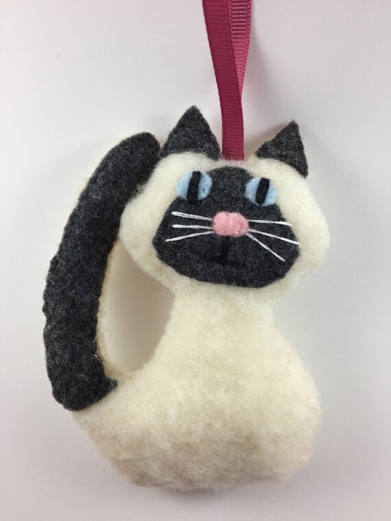 Ragdoll Cat Longhair Siamese Cat Ornament Valentine Gift Etsy