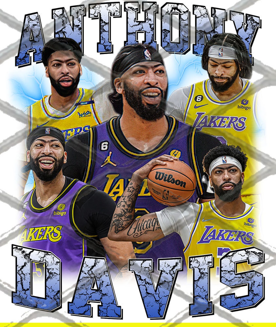 Anthony Davis PNG Basketball Png Classic 90s Graphic Tee - Etsy Australia