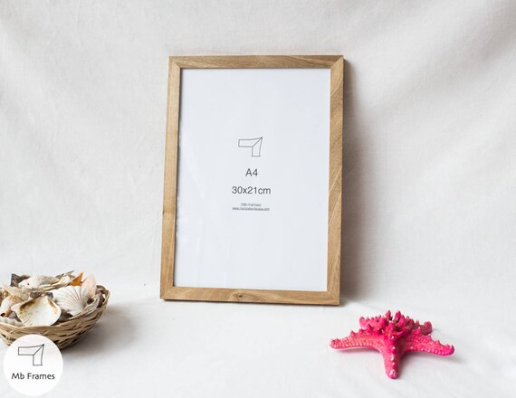 Download Standard Size Frame Picture Frames Walnut Wood A4 Size Etsy
