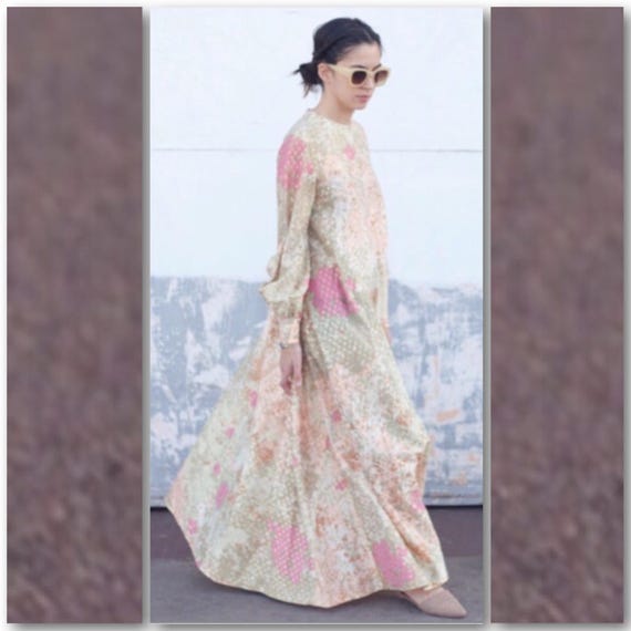 bohemian pastel dress