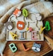 Woodland creature name puzzle gift for kids, Wooden Name puzzle, Personalized name puzzle, Montessori
