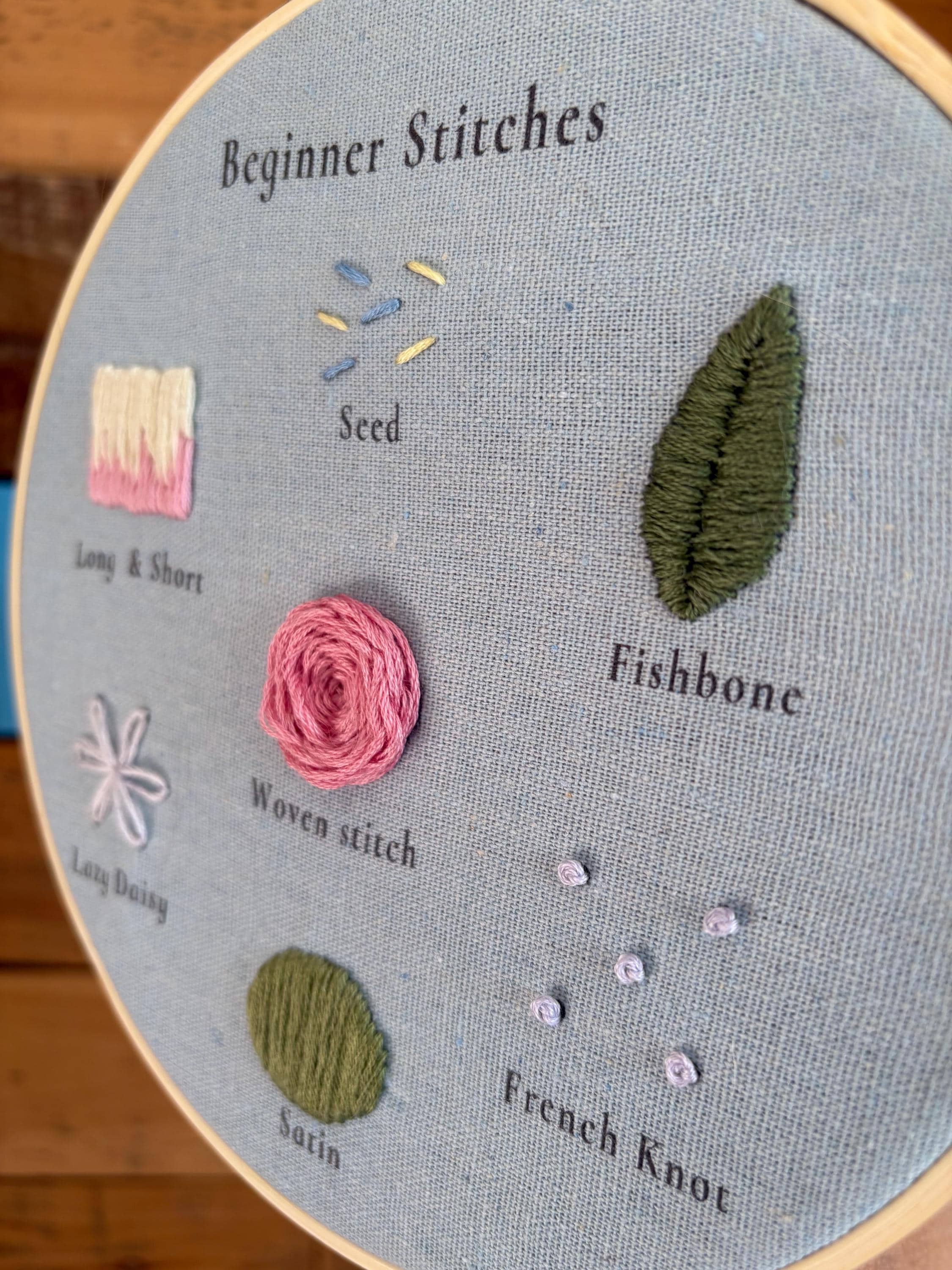 Beginner Hand Embroidery PDF Pattern | Hoop Art, Instant Digital ...