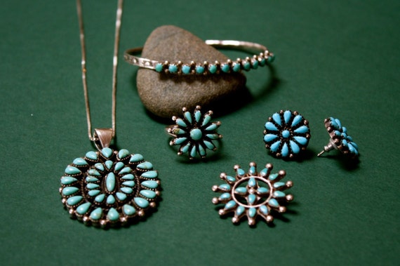 Native American Turquoise Jewelry Set