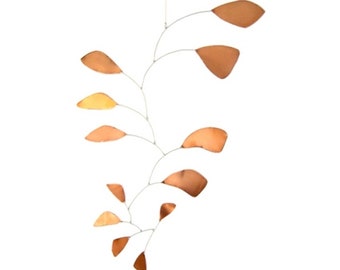 Large Copper Hanging Mobile Abstract Art Kinetic Art Sculpture Free Shipping