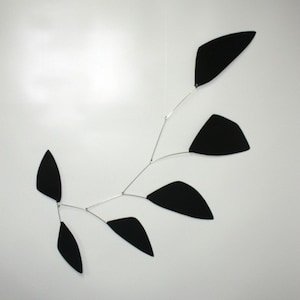 Tribute Hanging Mobile - Black Shapes - Kinetic Art - Free US Shipping