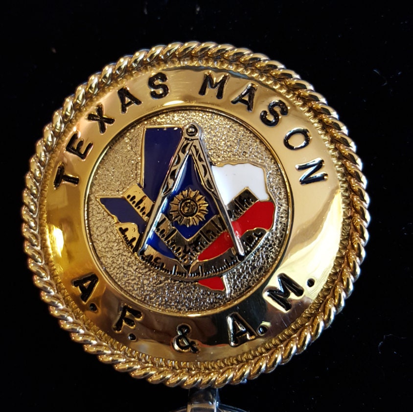 Handcrafted Texas Masonic Key Chain Etsy